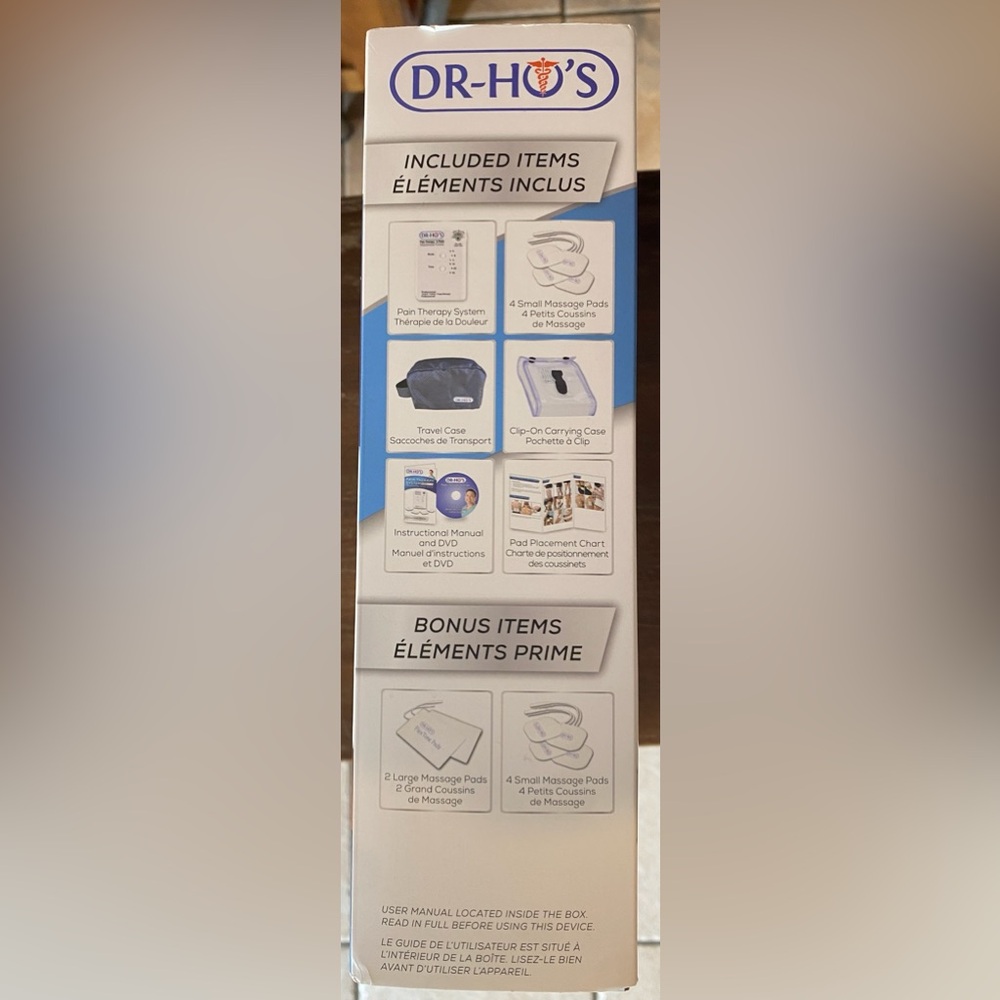 NEW DR-HO’S Pain Therapy System 4-Pad TENS Device T.E.N.S Relief Massager w/Accs - Picture 4 of 8